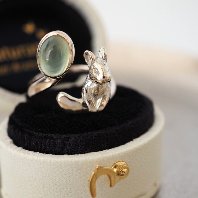 プレナイトK10うさぎリング 11号
