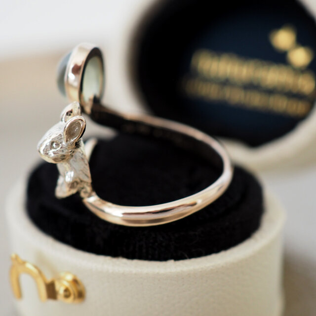 プレナイトK10うさぎリング 11号 | iichi 日々の暮らしを心地よくする