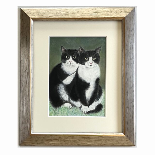 ピタッ！（パステル画　原画）