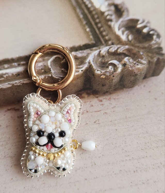 『otomo wanko 』小さなフレンチブルドッグさんのチャーム