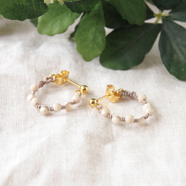 Zigzag Circle Pierce（リバーストーン）