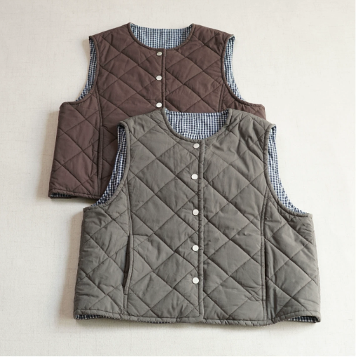 【受注製作】あったかボアベスト オーバーサイズ アウターベスト ノースリーブ