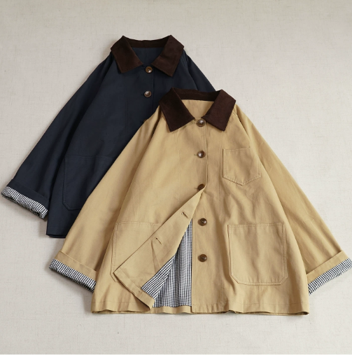 【受注製作】コンバースカラー コート レディース ロング アウター 秋