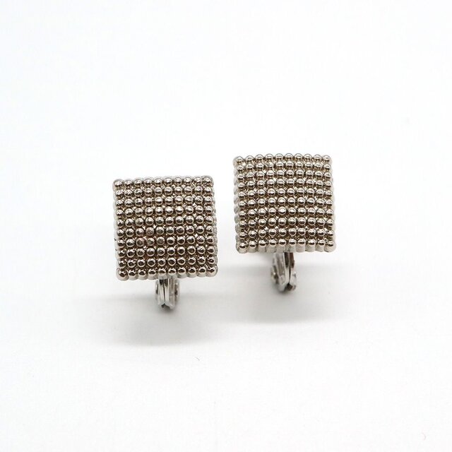 CE-E-1 【CERCA】ヴィンテージ スクエアイヤリング(樹脂)