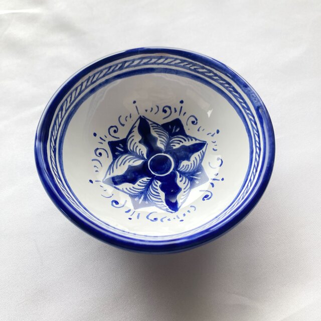 ボウル S centrale マヨリカ焼き イタリア陶器 植物柄 COP053