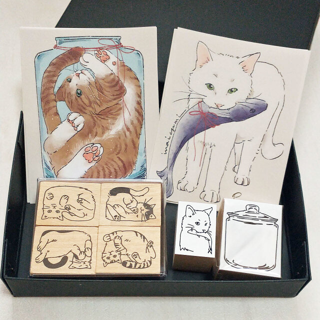 瓶詰め猫のスタンプセット