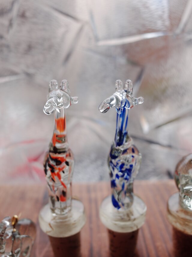 SWAZIGLASS アニマル ボトル ストッパー(Giraffe)