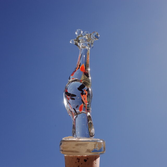 SWAZIGLASS アニマル ボトル ストッパー(Giraffe) OR