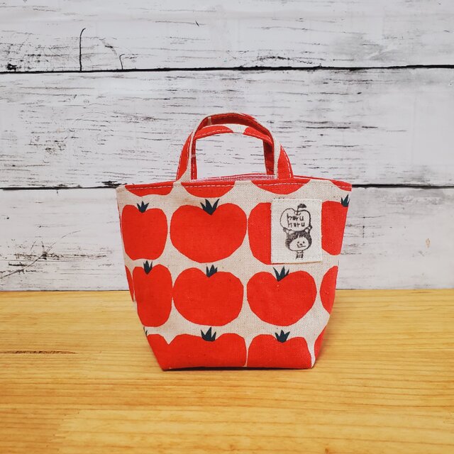 手のひらトートバッグ  トマト