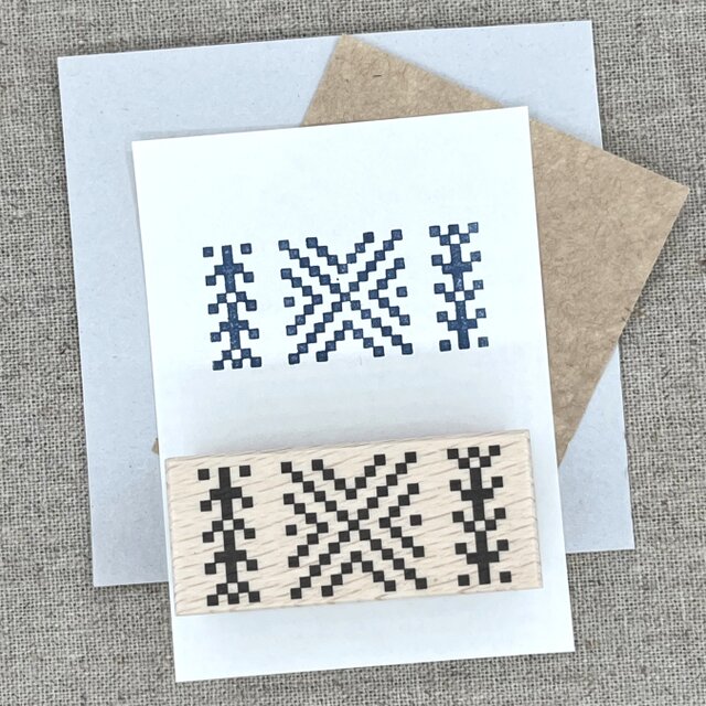 伝統模様はんこ（3連）