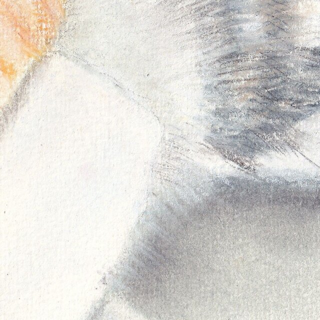 【原画】『ロッタム』（牛　絵画　パステル画） 羊を数える夜（パステル画 原画） | iichi 日々の暮らしを心地よくする