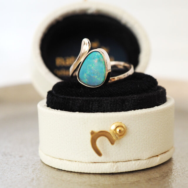 K10ボルダーオパールリング #11 K10 ボルダーオパール リング 11号 | iichi 日々の暮らしを心地よく