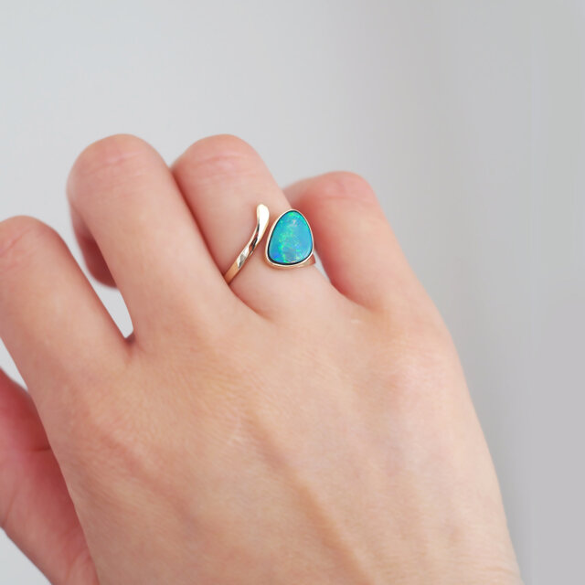 K10ボルダーオパールリング #11 K10 ボルダーオパール リング 11号 | iichi 日々の暮らしを心地よく