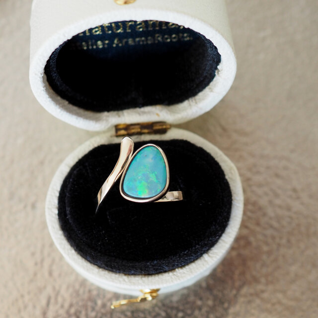 K10ボルダーオパールリング #11 K10 ボルダーオパール リング 11号 | iichi 日々の暮らしを心地よく