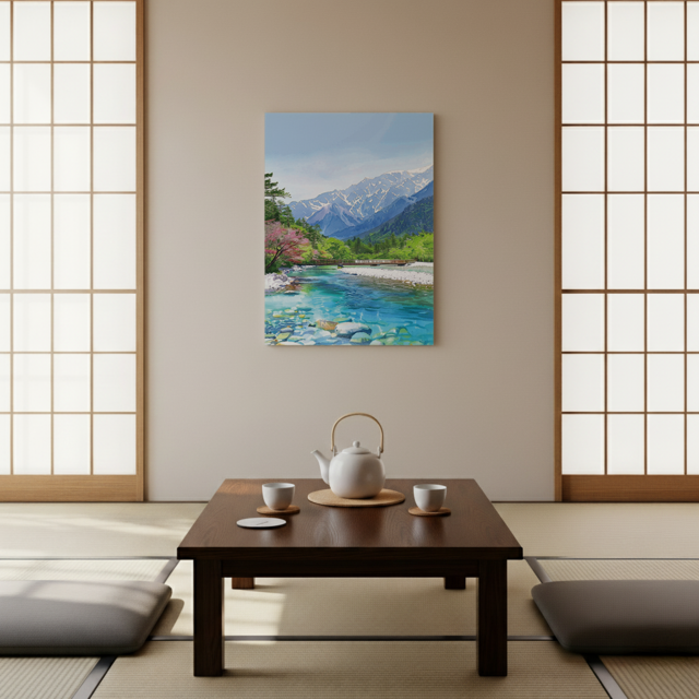 日本風景☆インテリアパネル｜キャンバスパネル｜上高地｜アートパネル