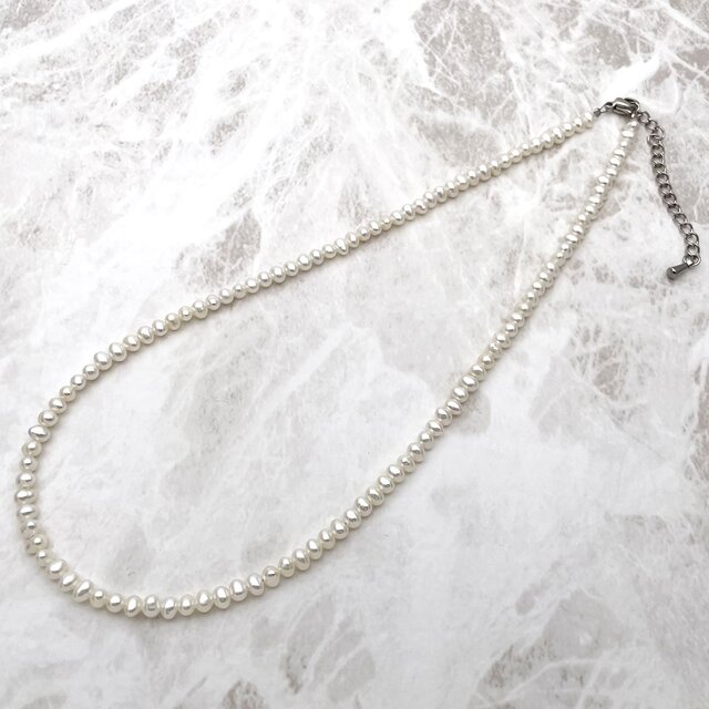 高品質 本真珠パールネックレス 極小粒 3mm 4mm 卒園入学卒業結婚 35cm 38cm 40cm 42cm tp0032