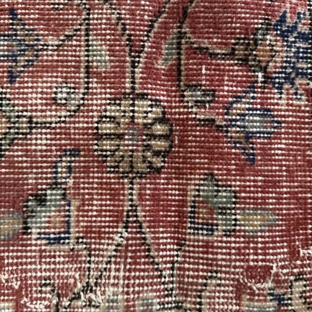 90×90 ラウンドボタニカル　コーラルピンク　トルコヴィンテージラグ 90×90 ラウンドボタニカル コーラルピンク トルコヴィンテージラグ