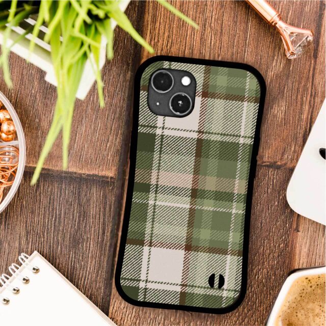 familiar チェック柄 iPhoneケース iphone14pro 大人 の おしゃれ な チェック柄 タータン チェック 耐衝撃 グリップ