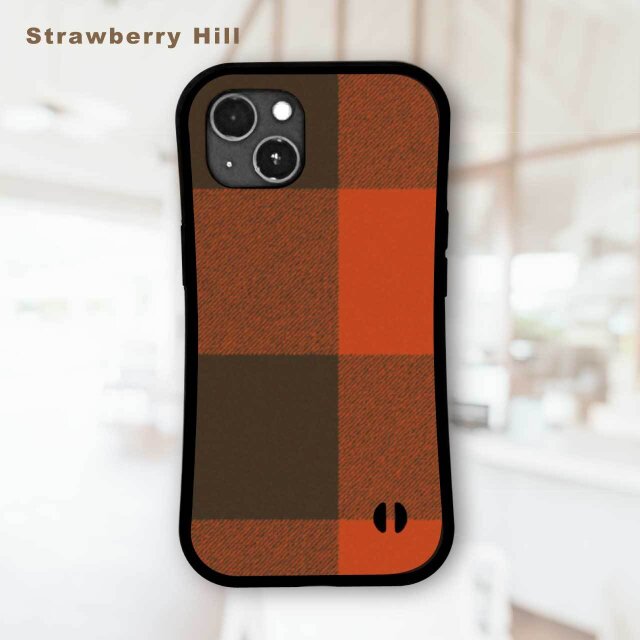 大人 の おしゃれ な チェック柄 タータン チェック 耐衝撃 グリップケース iPhoneケース