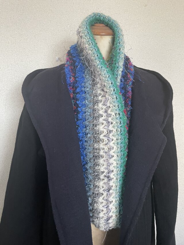 多色使いのスヌード