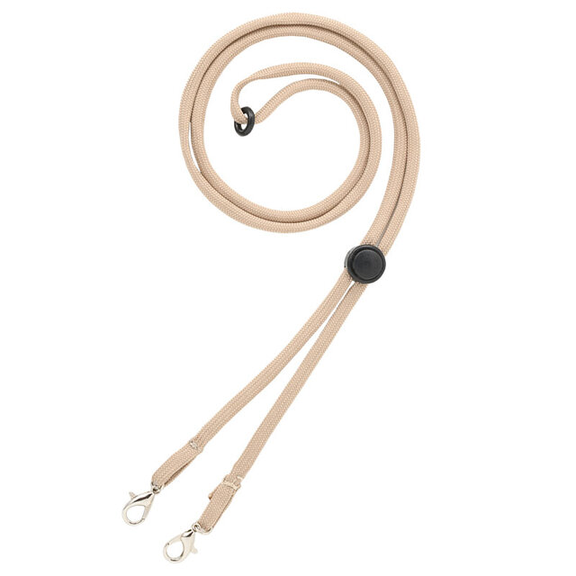 フック付き・帽子ストラップ ベージュ [HS-001-BE]