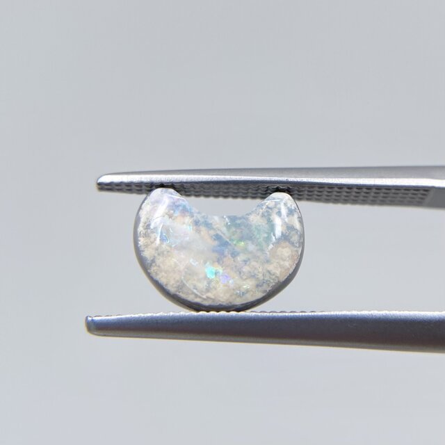 猫ちゃんリング☆天然オパール原石から磨きました！（選べるサイズ）