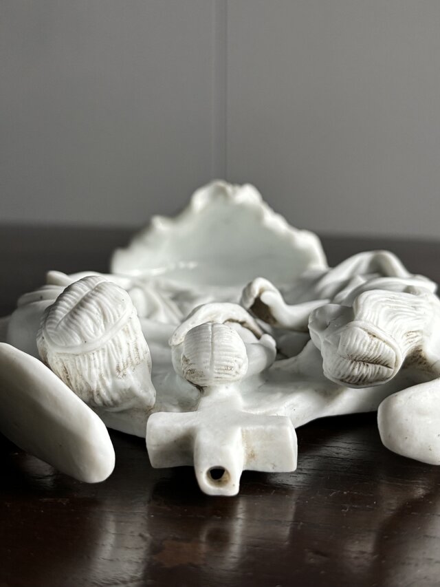 天使と子供　壁掛け装飾　聖水盤　フランスアンティーク　コメントお願いします 天使と子供 壁掛け装飾 聖水盤 フランスアンティーク コメントお願いします