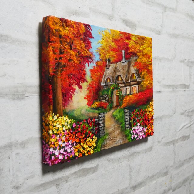 油絵【おとぎの国の秋】 | iichi 日々の暮らしを心地よくする