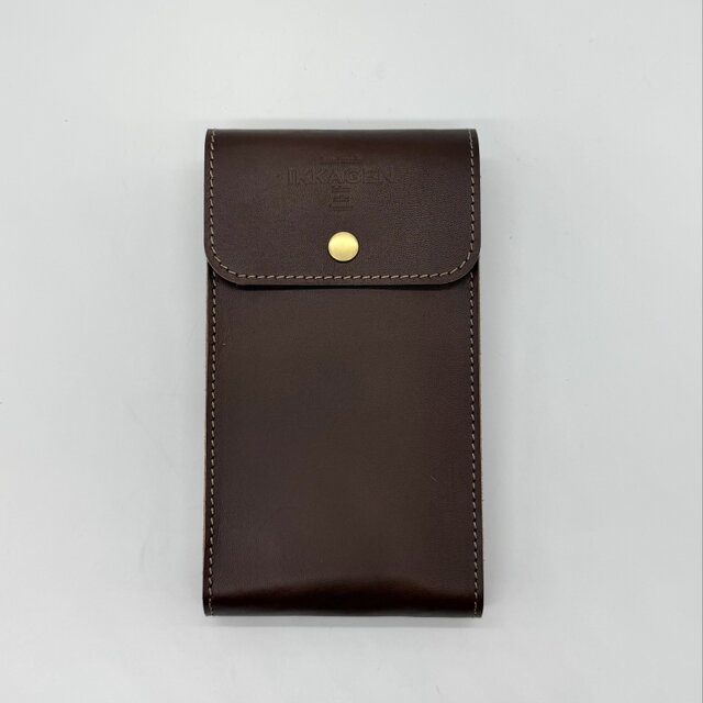 リニューアル】レザースマホベルトポーチ（ハンドメイド／コンパクト