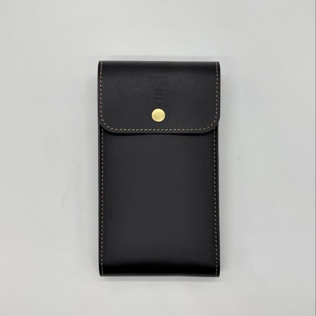 リニューアル】レザースマホベルトポーチ（ハンドメイド／コンパクト