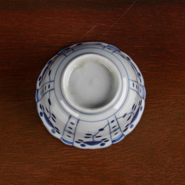 古伊万里 染付 芙蓉手草花文 小鉢 江戸後期 E2096 | iichi 日々の