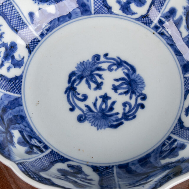 古伊万里 染付 山水草花文 なます皿 江戸後期 D822 | iichi 日々の