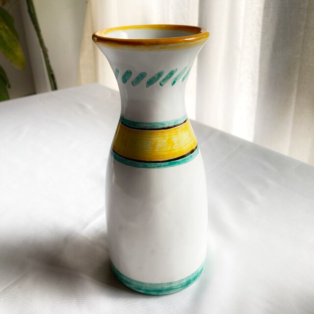 カラフェ 陶器製ボトル 太陽 500ml マヨリカ焼き イタリア陶器 BTG006