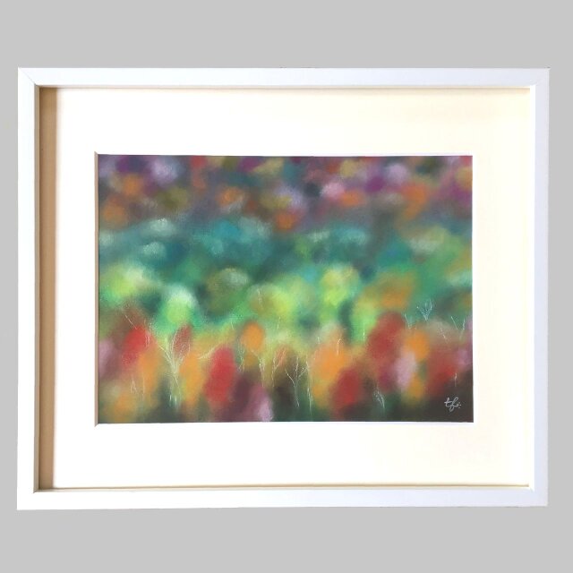 秋色パレット（パステル画　原画）４号