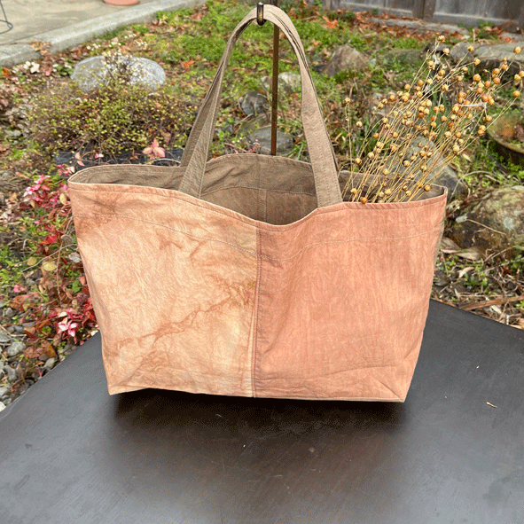 柿渋染めちょこっとバッグK24007