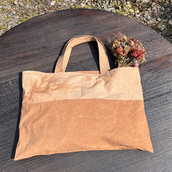 柿渋染めちょこっとバッグK24026