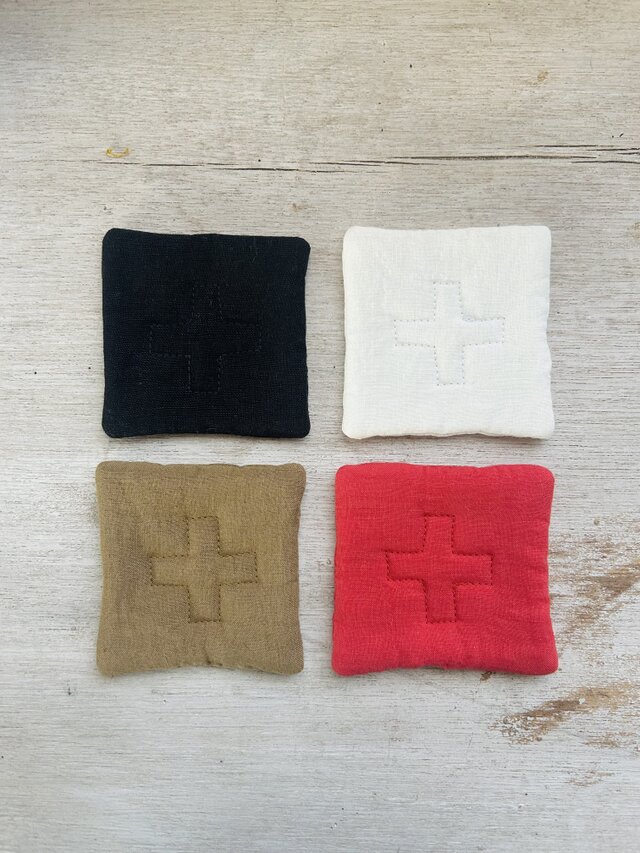 リネンコースター 4枚セット