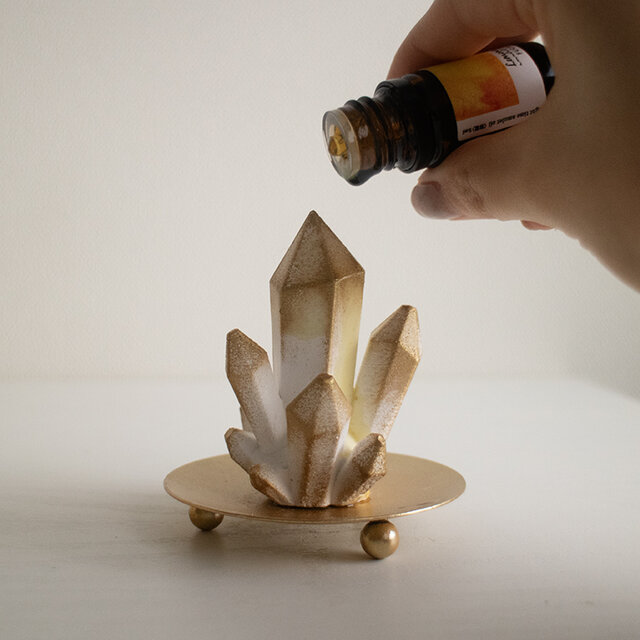 crystal aroma stone | クリスタルのアロマストーンオブジェ《香る