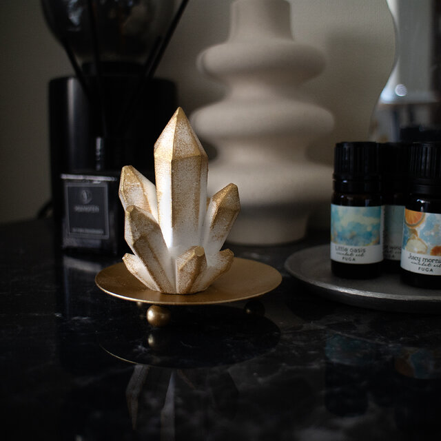 crystal aroma stone | クリスタルのアロマストーンオブジェ《香る