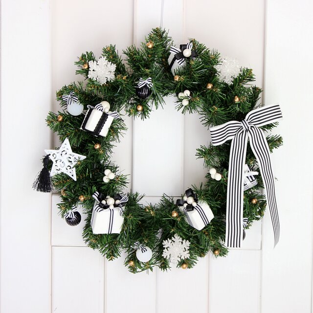 モノトーンクリスマス♪ モノトーンの贈り物 大人シックなクリスマス