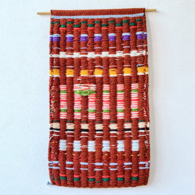 クリスマス　タピストリー　織物　北欧 北欧手織り//受注制作//クリスマスタペストリー(Christmas Table