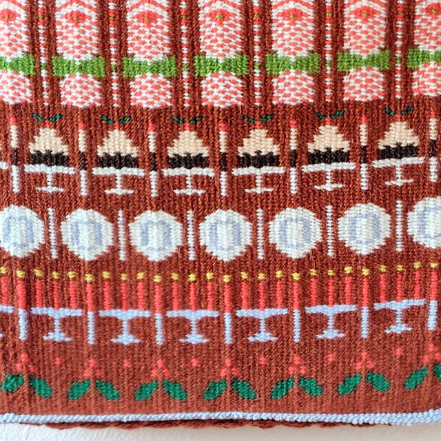 北欧手織り//受注制作//クリスマスタペストリー(Christmas Table