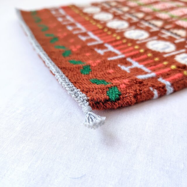 北欧手織り//受注制作//クリスマスタペストリー(Christmas Table