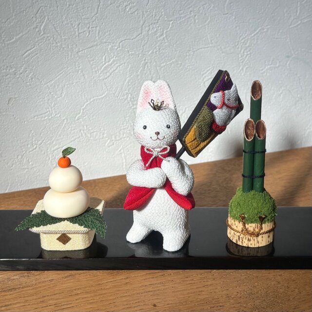 お正月飾り【苔山門松 ミニ】置物 上品 シンプル 縁起物 正月 おしゃれ