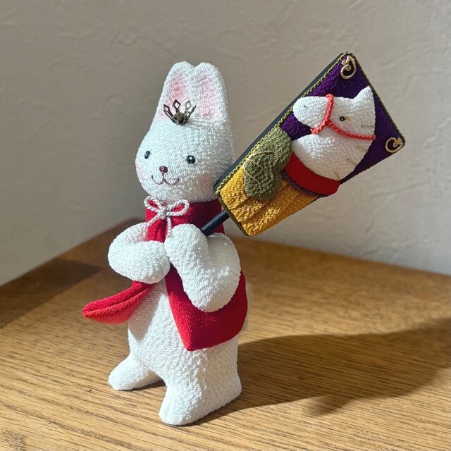 宝童 羽子板 正月 飾り うさぎ 高級羽子板飾り 宝童作 号春の舞ケース