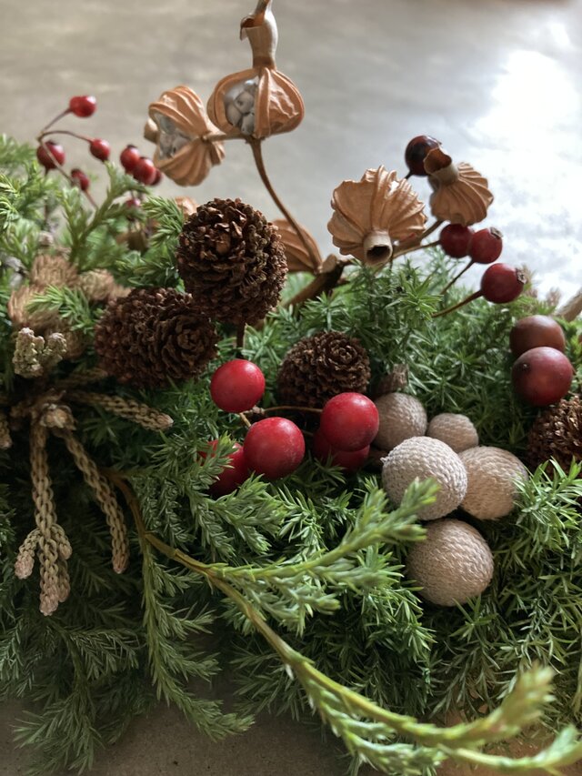 ♢受注制作♢ 森のクリスマス Ⅴ ~クリスマスパーティー.テーブル装花