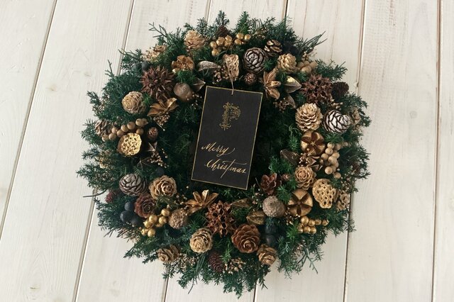 クリスマスリースJ(27cm) | iichi 日々の暮らしを心地よくする