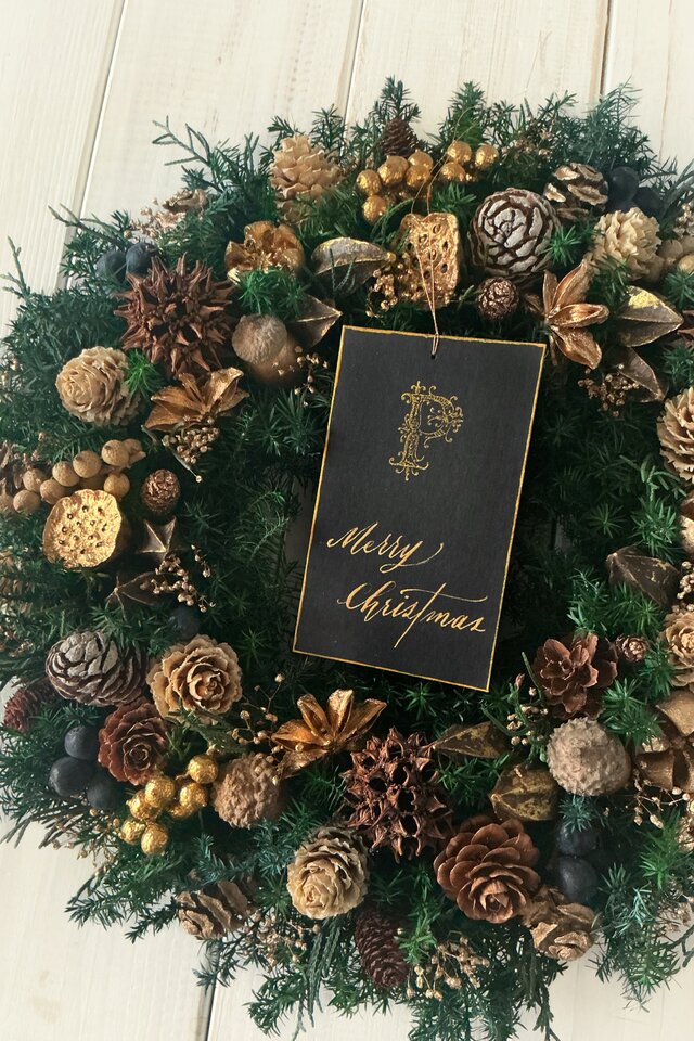 クリスマスリースJ(27cm) | iichi 日々の暮らしを心地よくする