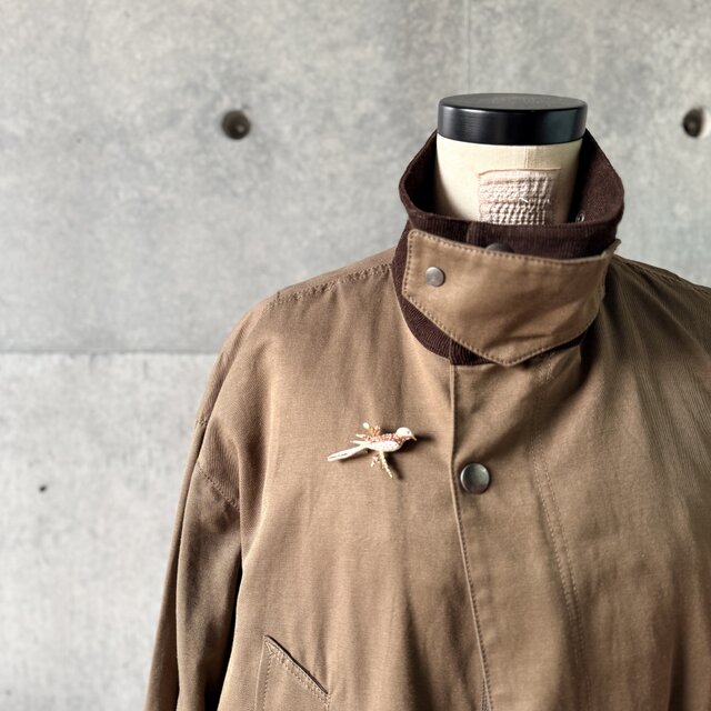 SCG2-【 GIOVANNI 】ジョバンニ・ヴィンテージブローチ 60s Bird White