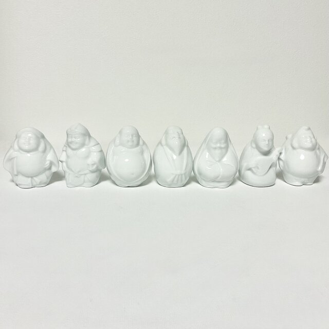 白磁の七福神